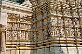 Khajuraho - Jain complex, the beautiful carvings of the Parsvanatha temple 